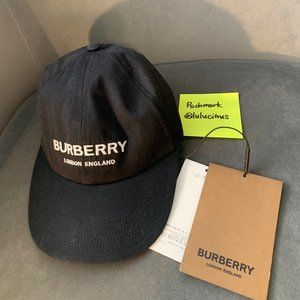 Burberry black logo cap